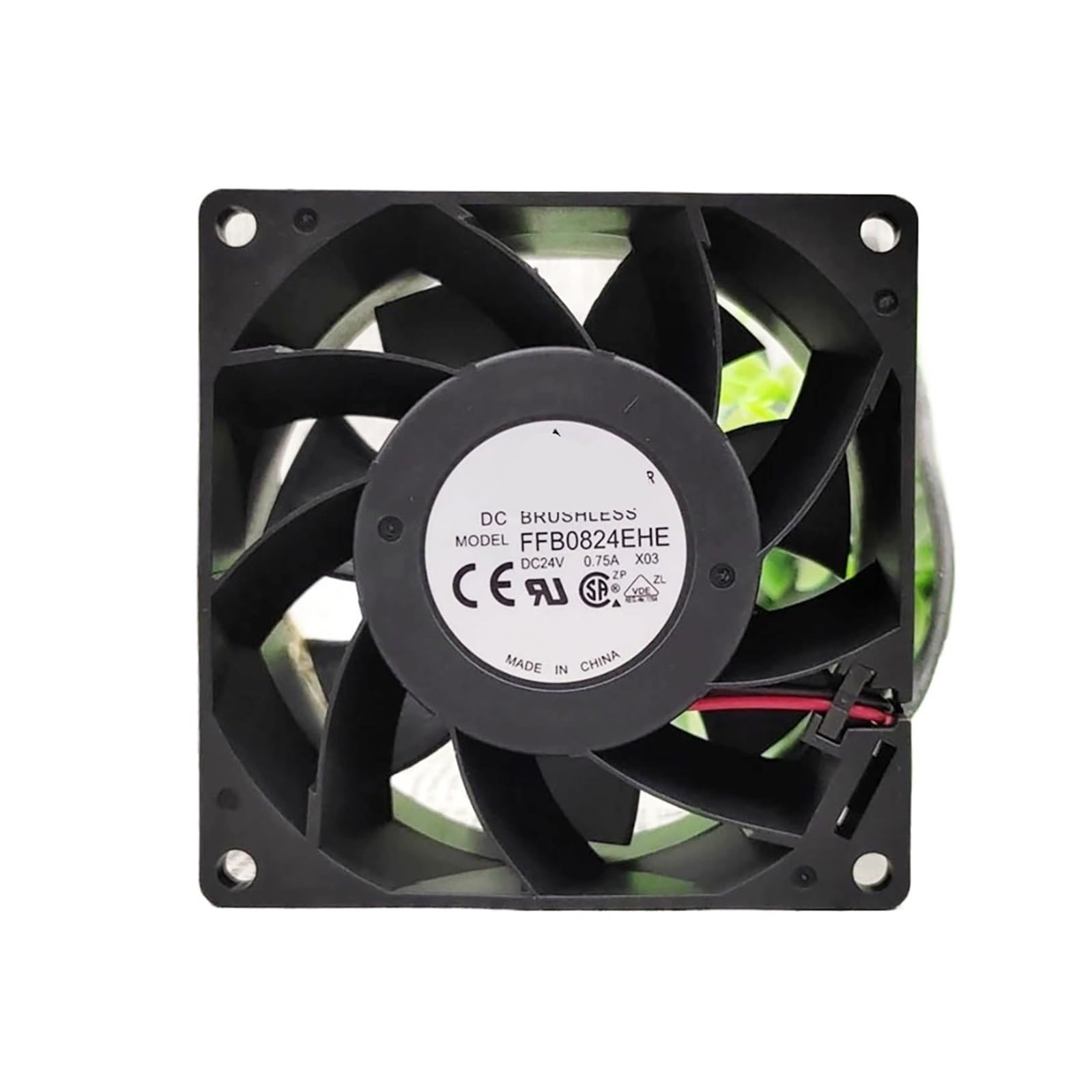 YLPWKMVZ Cooling radiator FFB0824EHE 24VDC 0.75A 80 * 80 * 38mm Server Axial flow Fan
