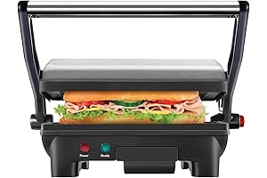 Chefman Electric Panini Grill with Removable Drip Tray