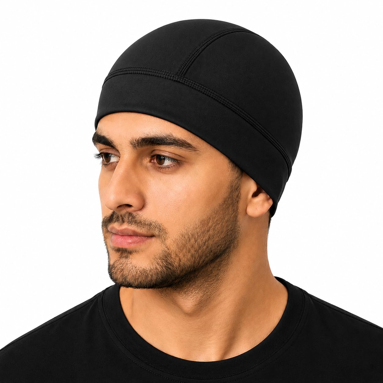 Skull Cap for Men & Women | Lightweight Breathable Moisture-Wicking Helmet Liner | Stretch Cycling Running Gym Beanie Cap, Sweat Wicking Breathable Beanie | Athletic Skull Cap for Running & Cycling-picture-12