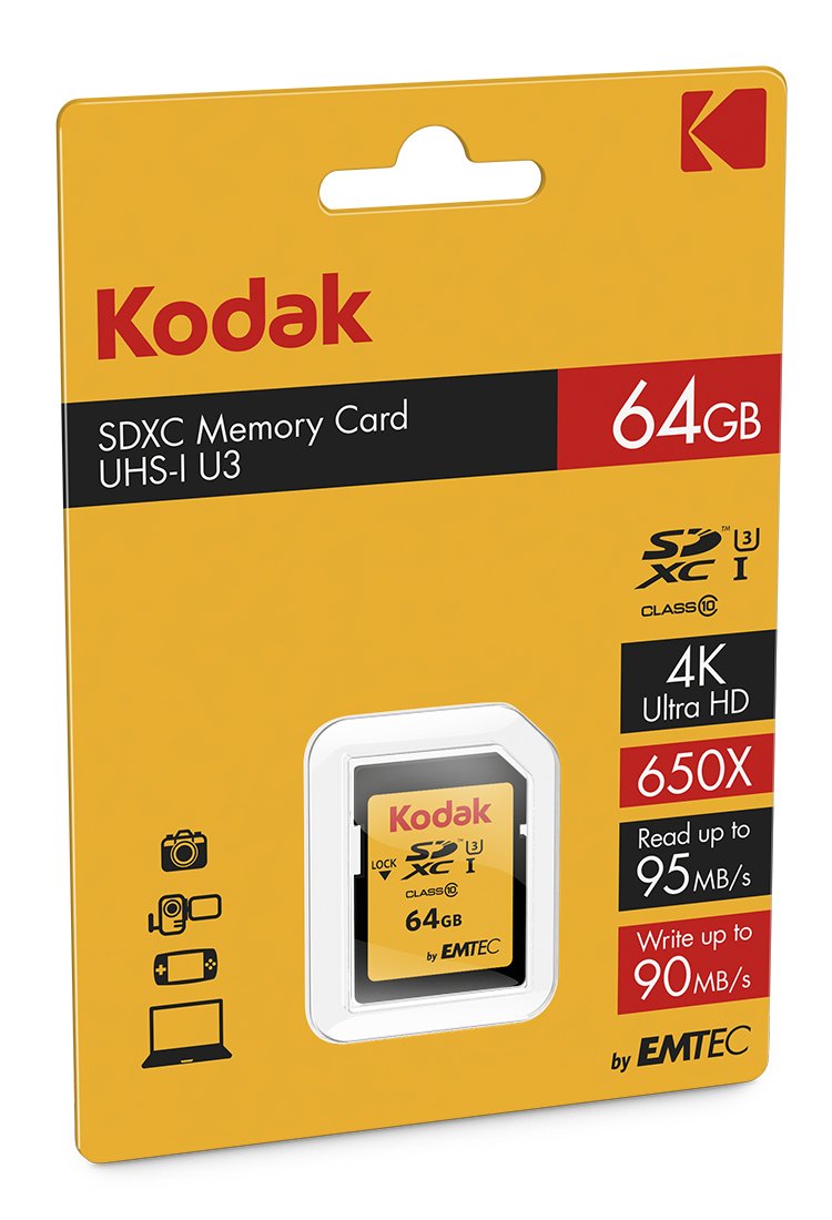 Kodak Sdxc 64gb - Tarjeta De Memoria Sd