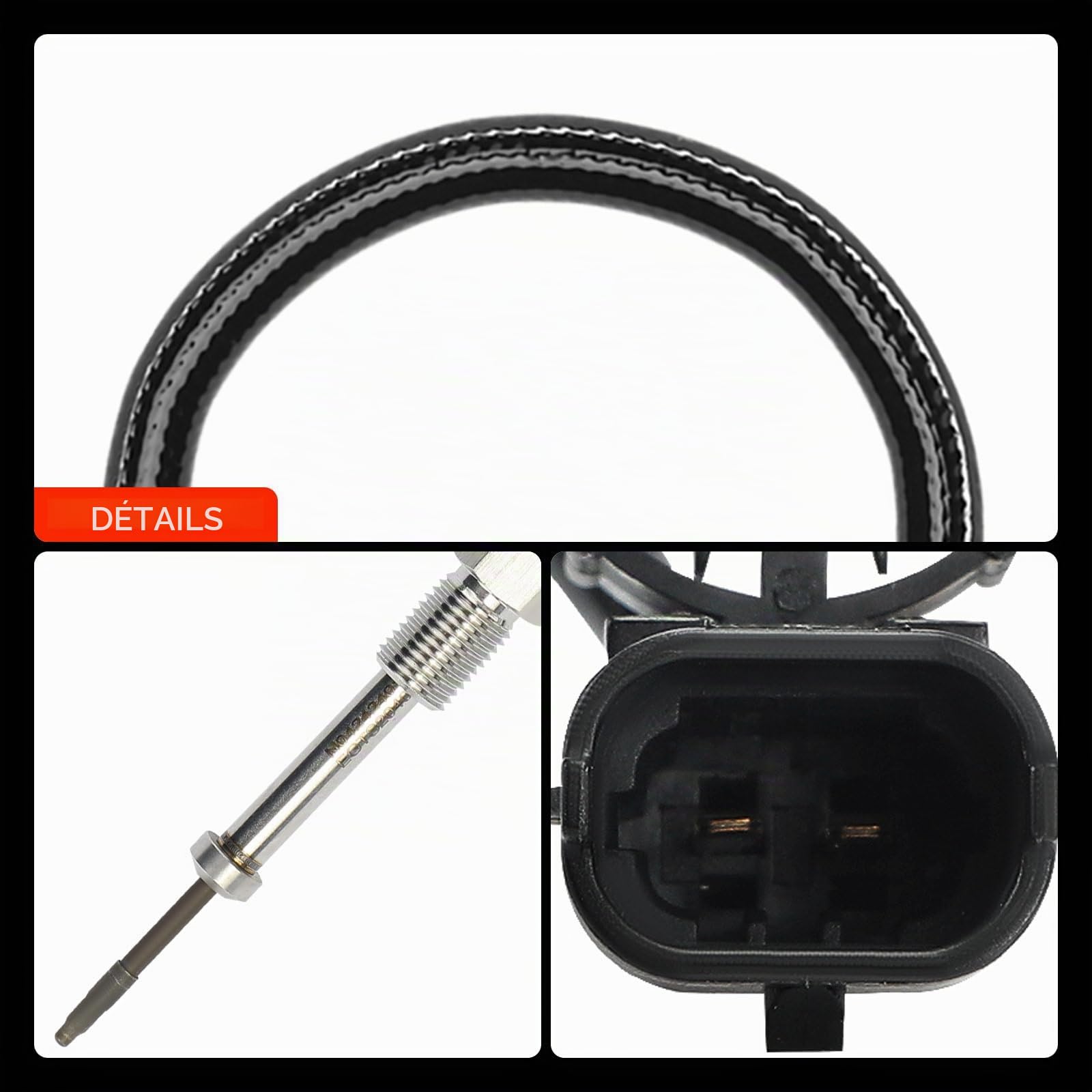 Frankberg Capteur de température des gaz d'échappement avant catalyseur, 2 | Compatible avec: Soul AM, Rio III UB, Venga YN, iX20 JC, Elantra Saloon XD, Cerato LD, Pro Cee'D ED, Tucson JM