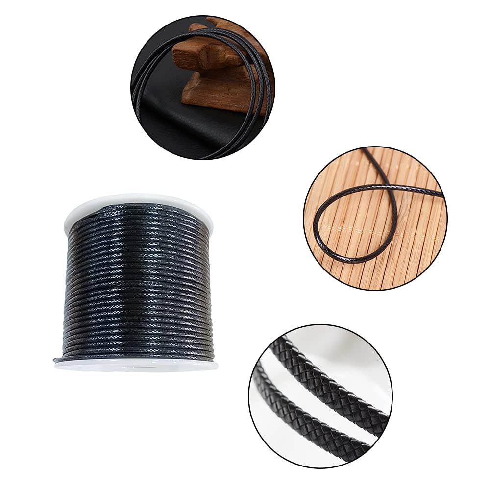 Gotetiso Cordon Bracelet 1.5mm Cordon De Ciré Cordons Lacet