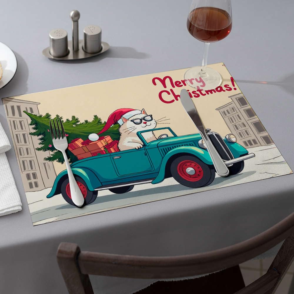 Set de table d'été motif chat Comedor : apportez de la joie et de la douceur à vos repas