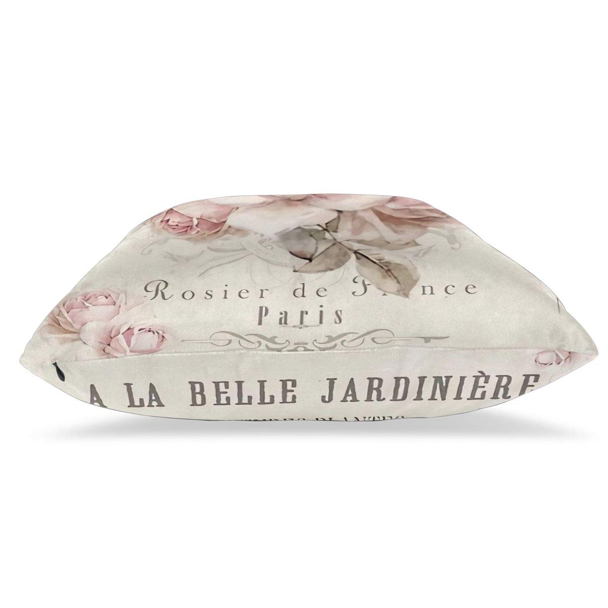 Set 2 Federe Per Cuscino Quadrate 45x45 Cm - Shabby Chic Francese, Morbido Poliestere Con Cerniera, Per Divano E Camera Da Letto