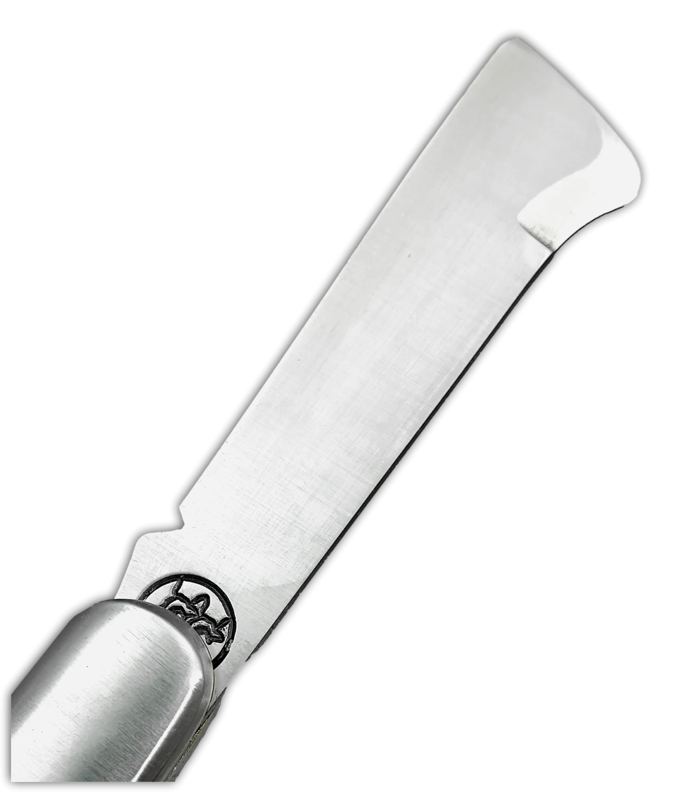 DUE BUOI 203L Coltello da Innesto per Mancini Professionale Alberi da Frutto e Giardinaggio Manico in Mogano e Lama in Acciaio Inossidabile Böhler N690