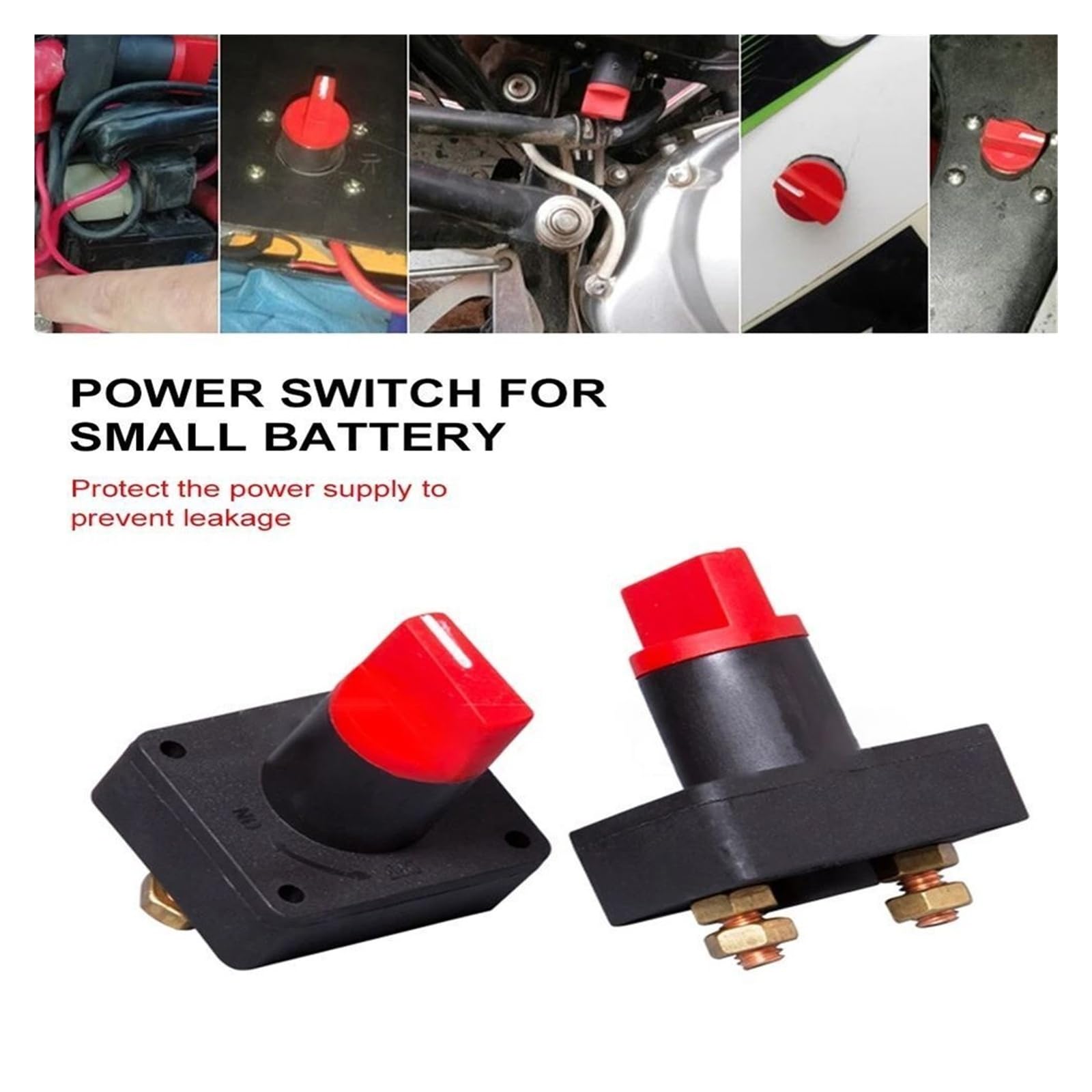 Interruptor de desconexión de batería de 12 V, aislador de corte para barco de coche