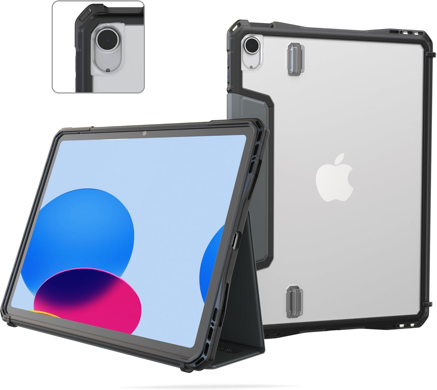 Groove Folio Case for 2025 iPad 11th Gen A16 & 10th Gen 2022 10.9-inch - Rugged Portfolio Style Case with Magnetic Kickstand Cover (1 Pack)