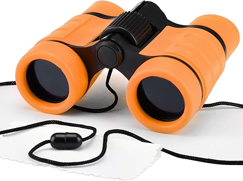 Prismáticos para niños, prismáticos para niños de 3 a 14 años, juguetes para niños y niñas, regalos ópticos, a prueba de golpes, binoculares de