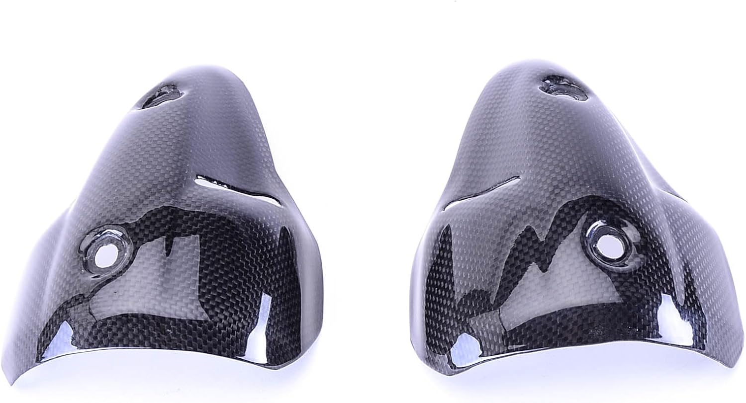 Bestem CBDU-696-EHC Black Carbon Fiber Rear Exhaust Covers for Ducati Monster 696 1100