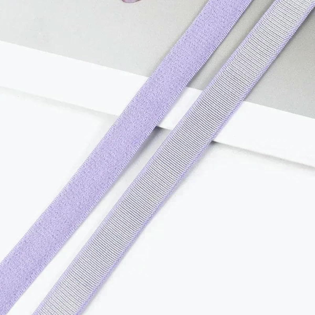 Elastyczna taśma nylonowa, Nylon Elastic Bands For Sewing Bra Strap Multicolor 6-25mm 10/20M(LightPurple 20mm,20Meters)