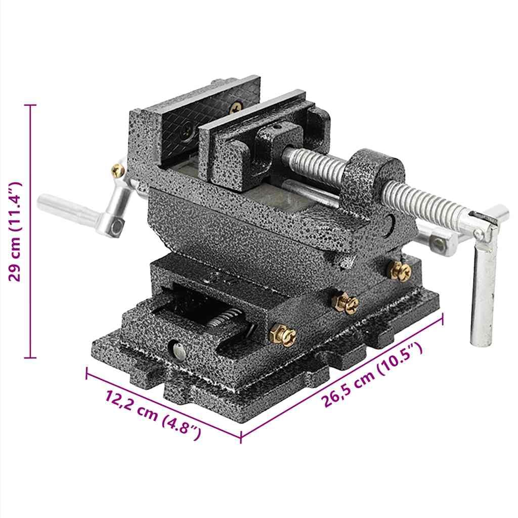 Amazon | vidaXL 手動操作式 横送り台/ボール盤用 バイス 70mm | 万力