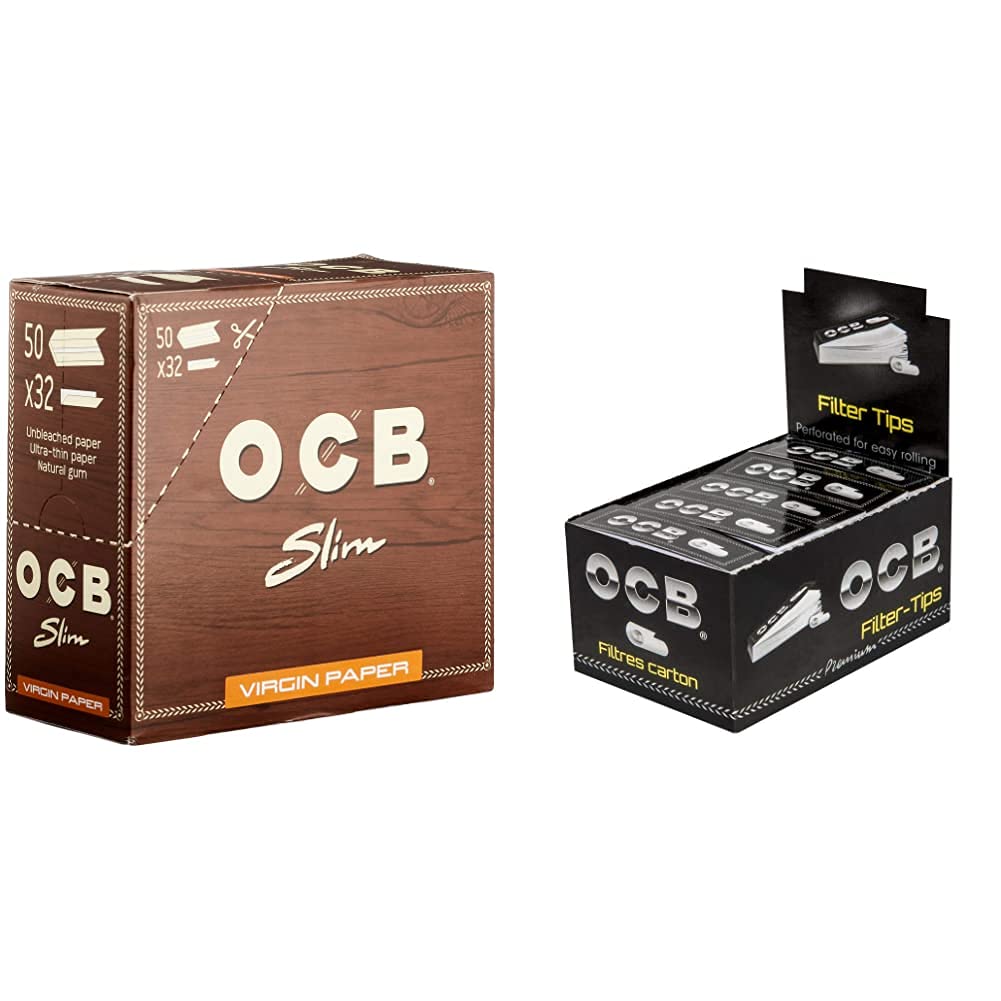 OCB papier virgin kingsize slim et filtres perforés haute pureté