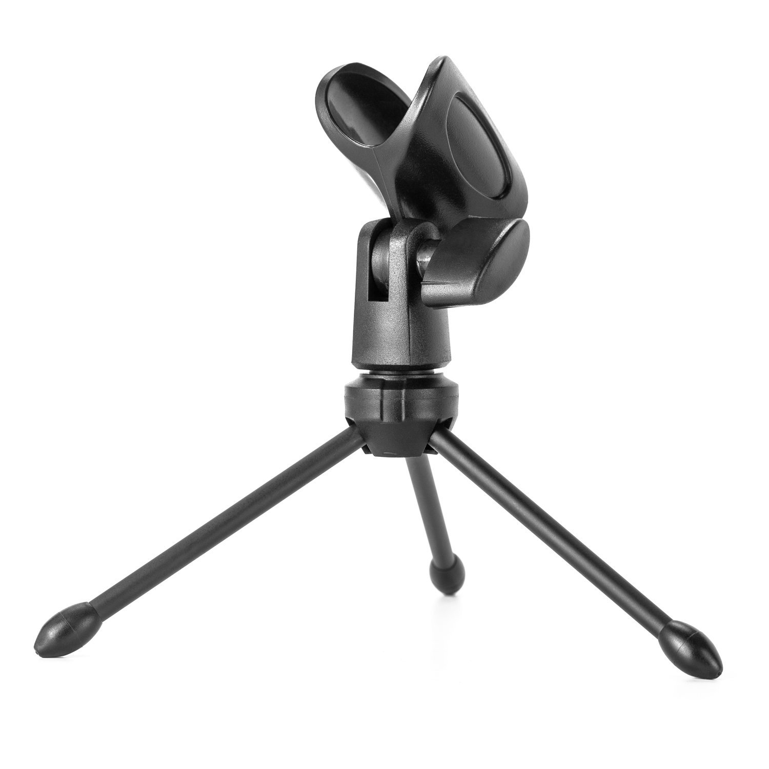DS-29S Foldable Adjustable Desktop Tripod Microphone Stand Holder with Microphone Clip