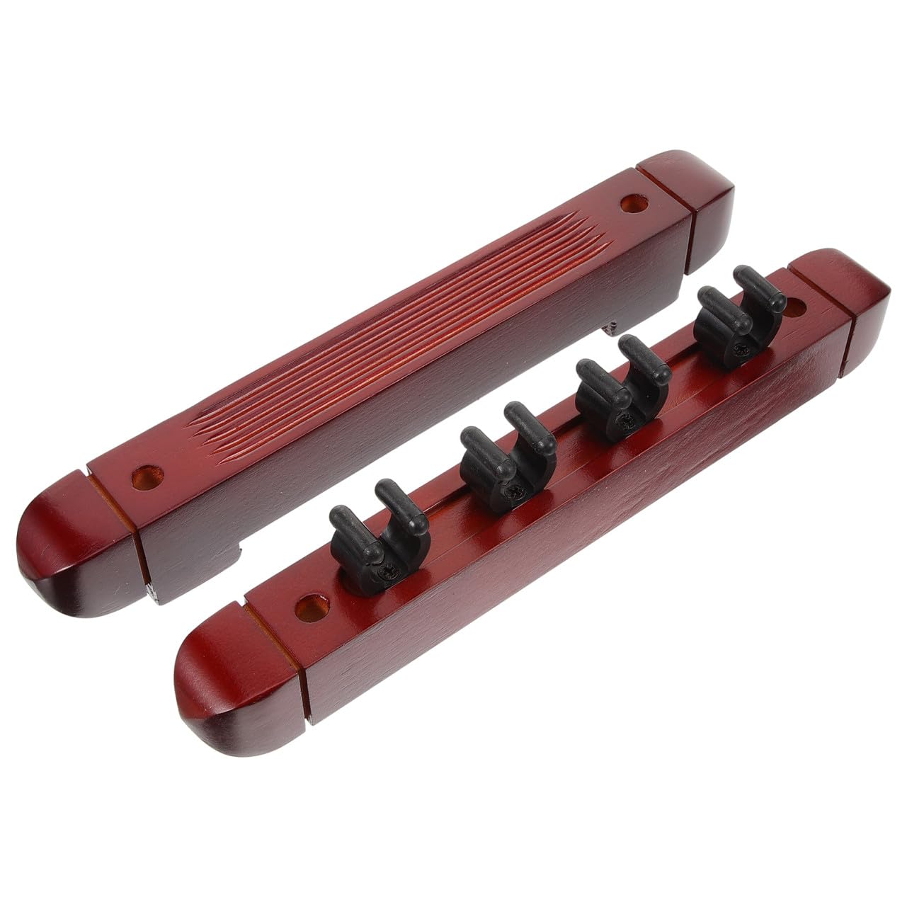 Supvox Holz Billard Queue Wandhalter Queuehalter zur Wandmontage Stangenhalterung Billard Zubehör Queuehalter aus Holz