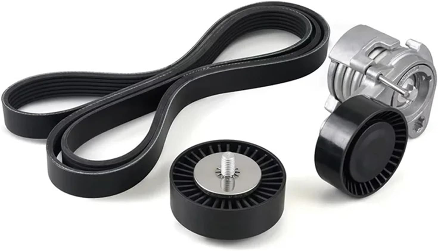 Tensioner Assembly for Auxiliary Belt for BMW N52 Engine E81 E82 E87 E88 E90 E91 E92 E93 for X1 for X3 for X5 11287628650 1128753 Car Drive Belt Pulley Tensioner Kit