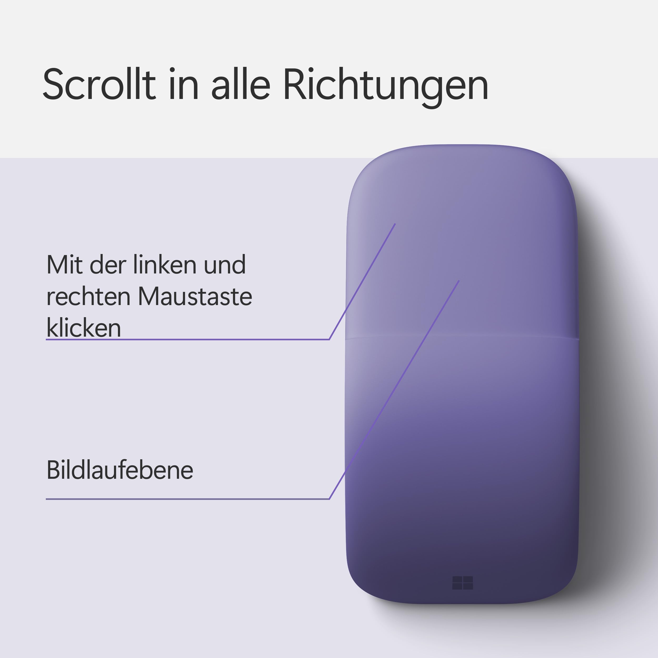 Microsoft Surface Arc Maus - Violett – Bild 4