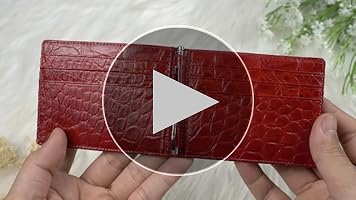 Amazon | [vinacreations] レッド マネークリップ 無双財布 二