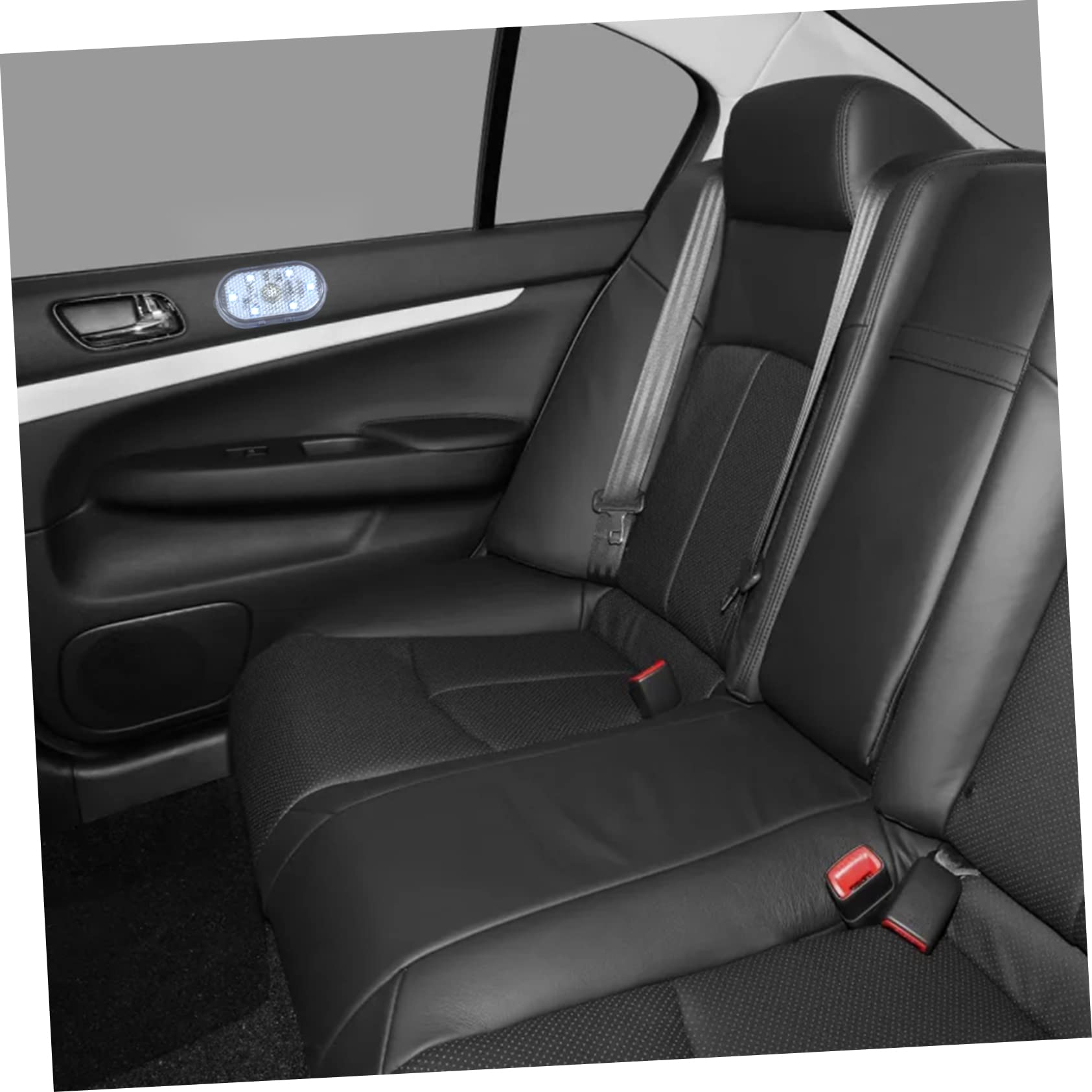 SOLUSTRE 1set Car Interior Led USB Rechargeable Induction Lamp Compact Atmosphere Lighting for Auto Scratch-Resistant Easy Installation for Reading and Emergency Use