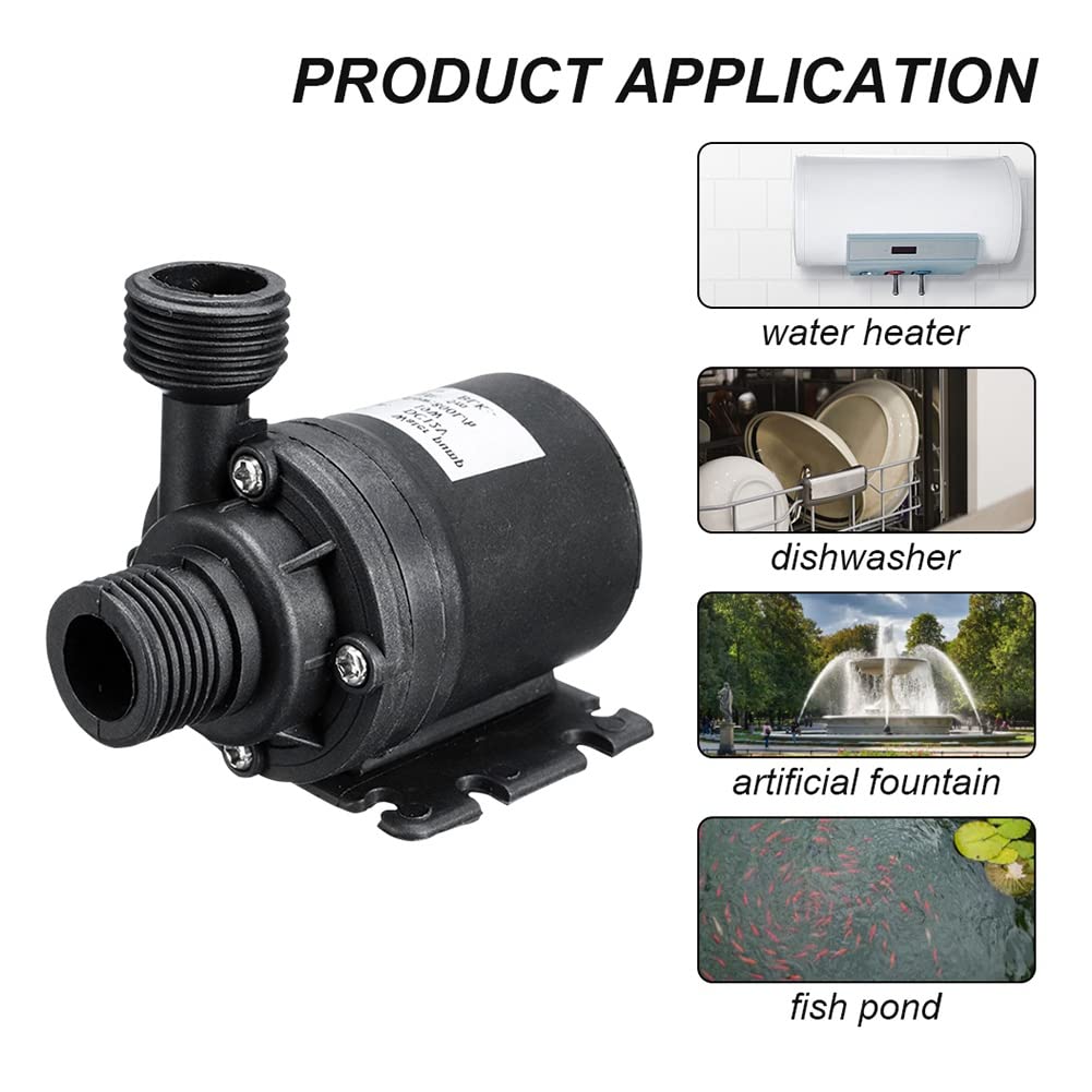 LOOR Pompa Solare 50W 800L/H DC12V Pompa Solare A Basso Rumore per Pompa Di Irrigazione Giardino Familiare