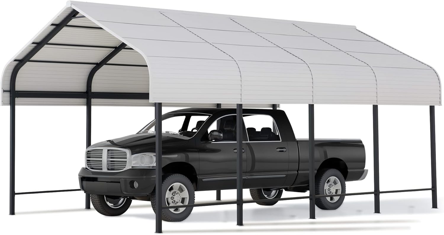 Sunjoy Carport 12 x 20 ft. Outdoor Gazebo