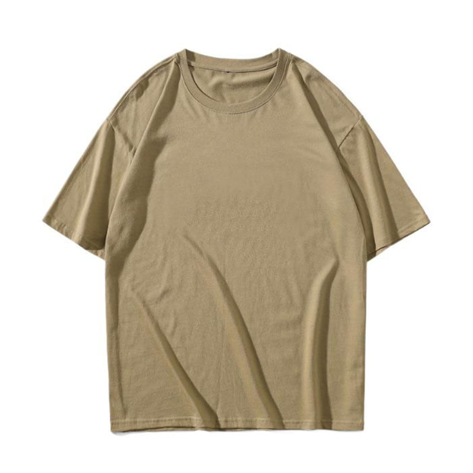 T-shirt homme ample en coton anti-transpiration pour l'été - 7