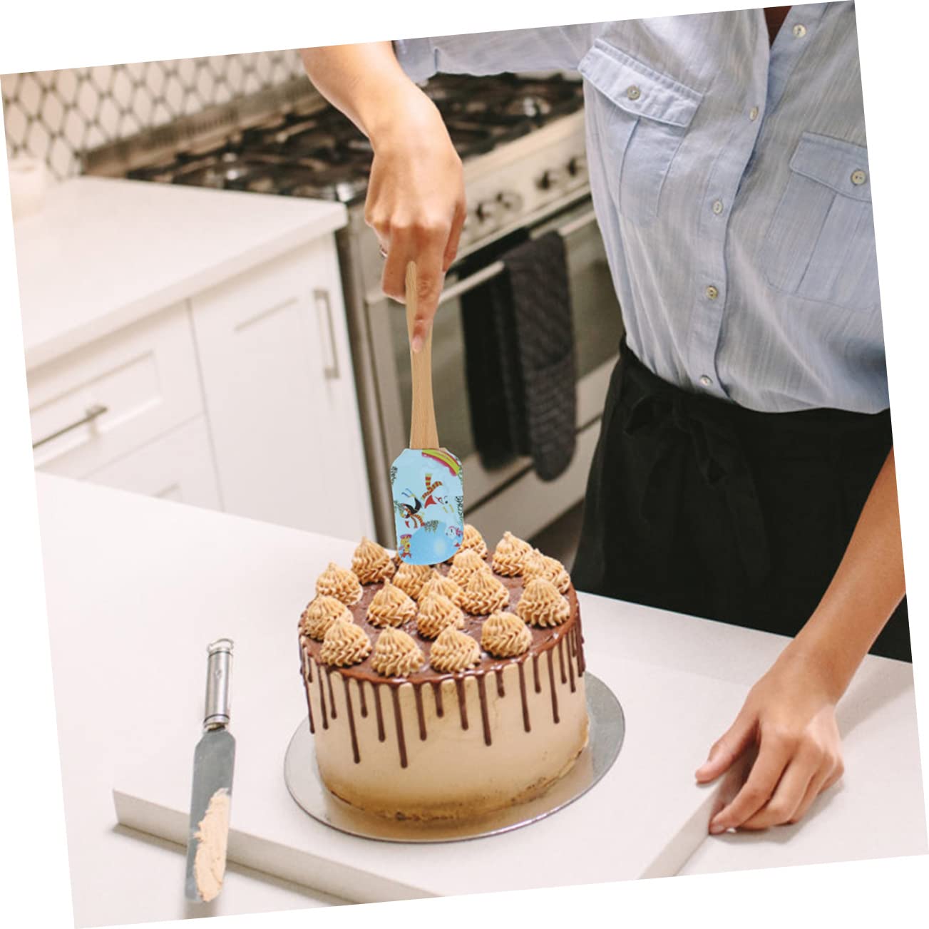 MAGICLULU 5 Juegos Espátula De Silicona Para Crema Cuchillería Sartenes Estera Decoración Y Accesorios De Cocina Utensilios Raspador Para Decorar Pasteles Equipo Gel De Sílice 5 Piezas * 5