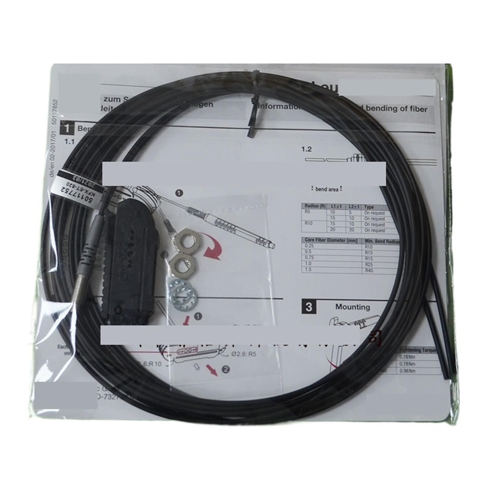 PXQCHAVLN Fibre Optic Amplifier Sensor Kfx-eta-320 Inductive for Industry Machine Control Etc