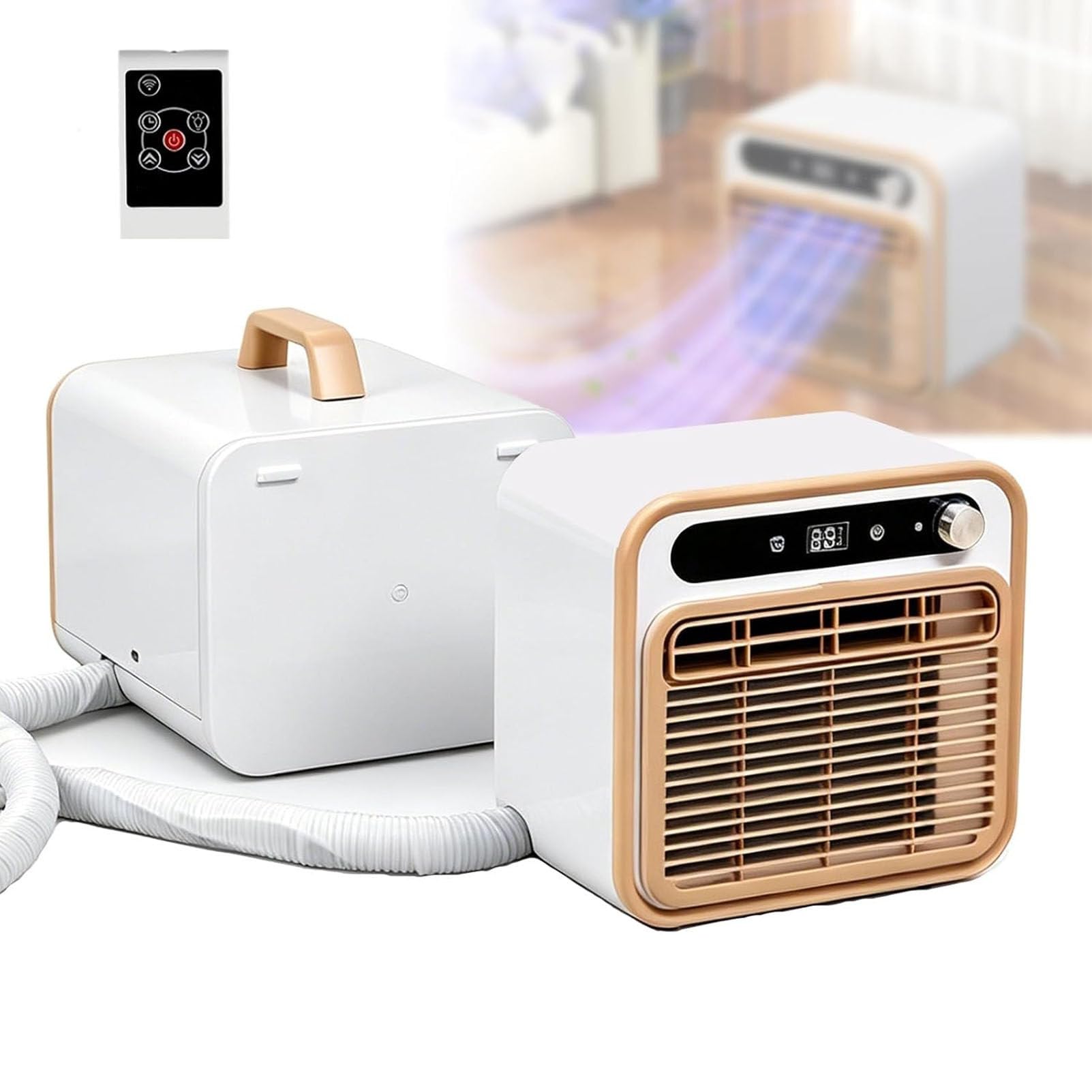 Portable Split Camping Air Conditioner, Quiet 5000 BTU 2mConnectingPipe