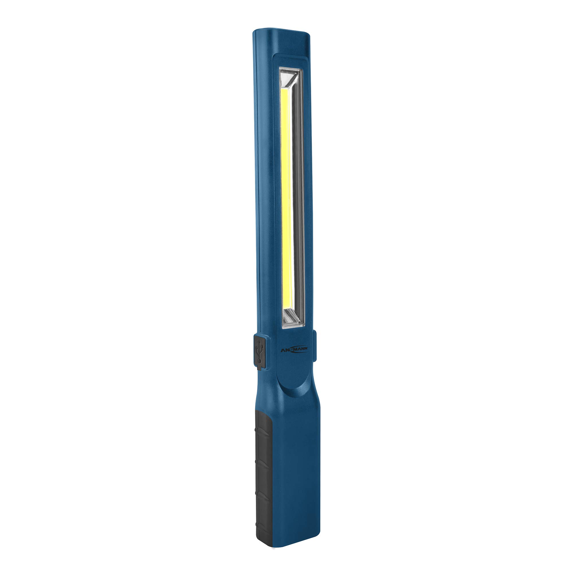 ANSMANN Lampe d'inspection WL450R (1 pce) – Lampe de poche d'une puissance d'éclairage de 450 lm pour une portée de 30 m – Lampe de travail légère, pratique et maniable pour l'atelier ou le garage