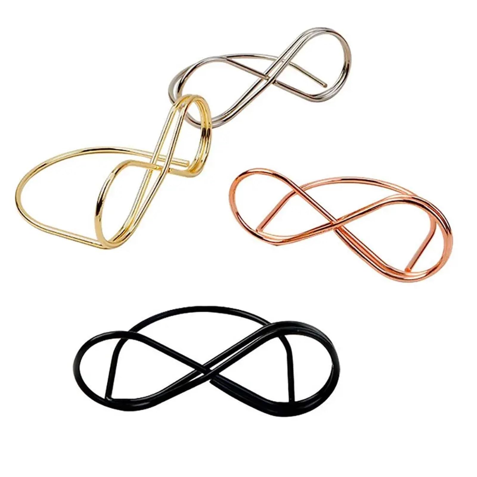 Tischkarten-Clips – Hochzeitsnummern-/Menükartenhalter, Fotoständer (Roségold), 50 Stück