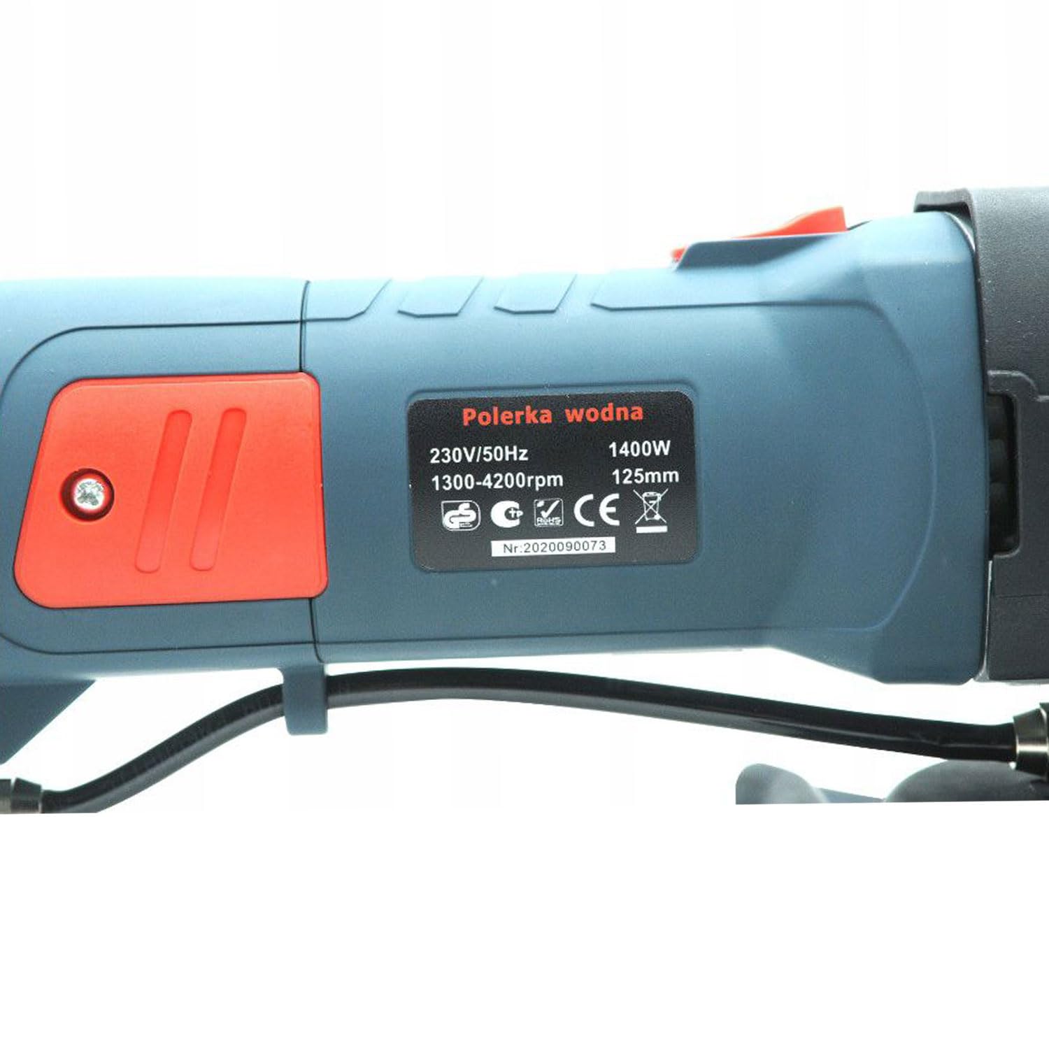Bass Polska Ponceuse à pierre humide et polisseuse 1100 W 125 mm avec réglage de la vitesse 400-2100 tr/min Disjoncteur PRCD pour marbre, granit et béton