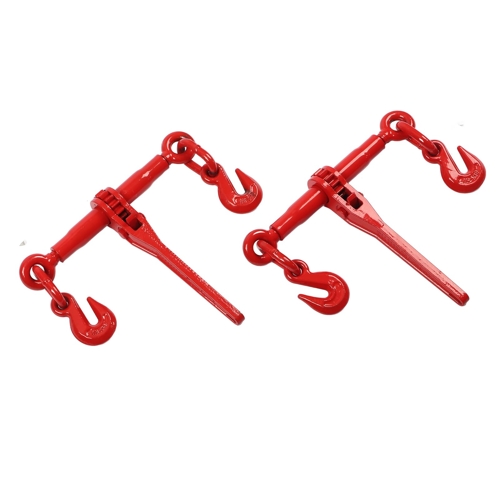 Juego de Carpetas de Carga, 2 Piezas, Equipo de Aparejo de Amarre con Trinquete de Acero Resistente para Transporte Seguro, 1/4-5/16"