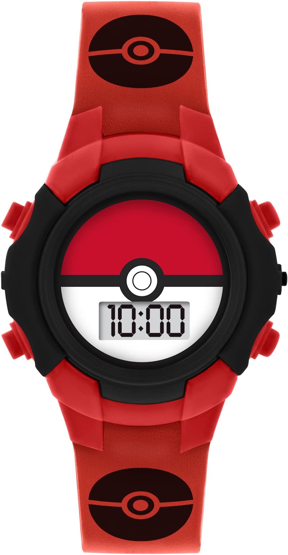 Montre Officielle Liverpool Football Club - Cadran Noir, Aiguilles Argentées, Lunette Rouge - Bracelet Acier Inoxydable - Garantie 1 An