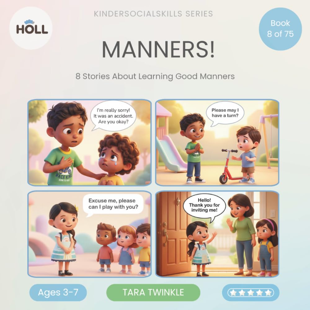 Manners | A Social Story for Kids | KinderSocialSkills: Teaching “Please, Thank You, Excuse Me, and Sorry” to Ages 3–7 Through Story
