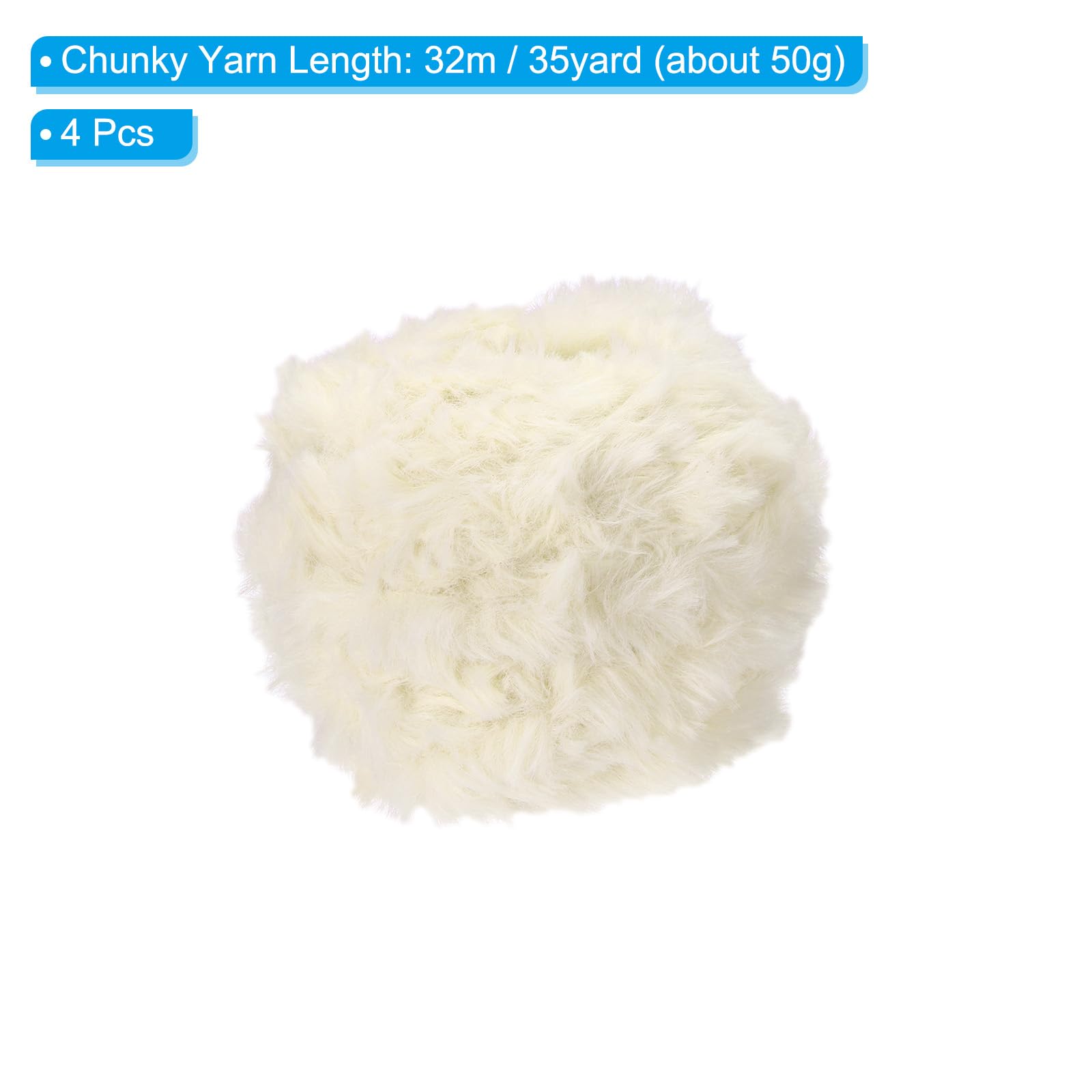 PATIKIL 35yds Faux Fur Yarn - Image 2