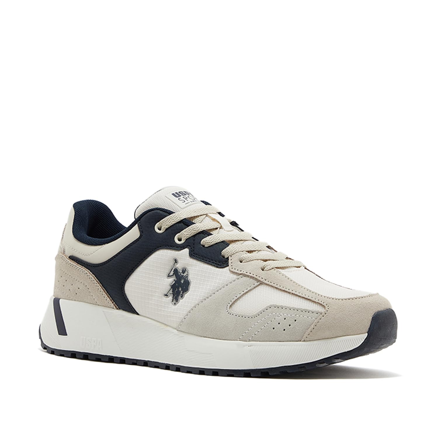 U.S. POLO ASSN Men's 4M Peter Su Glb 4Fx Low Top Sneakers 41 EU Beige