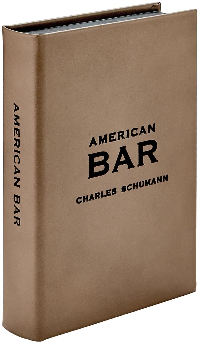 Graphic image The American Bar - L'arte di mescolare bevande con copertina rigida, consigli per baristi e ricette di mixology, cuoio legato a mano - Made in USA