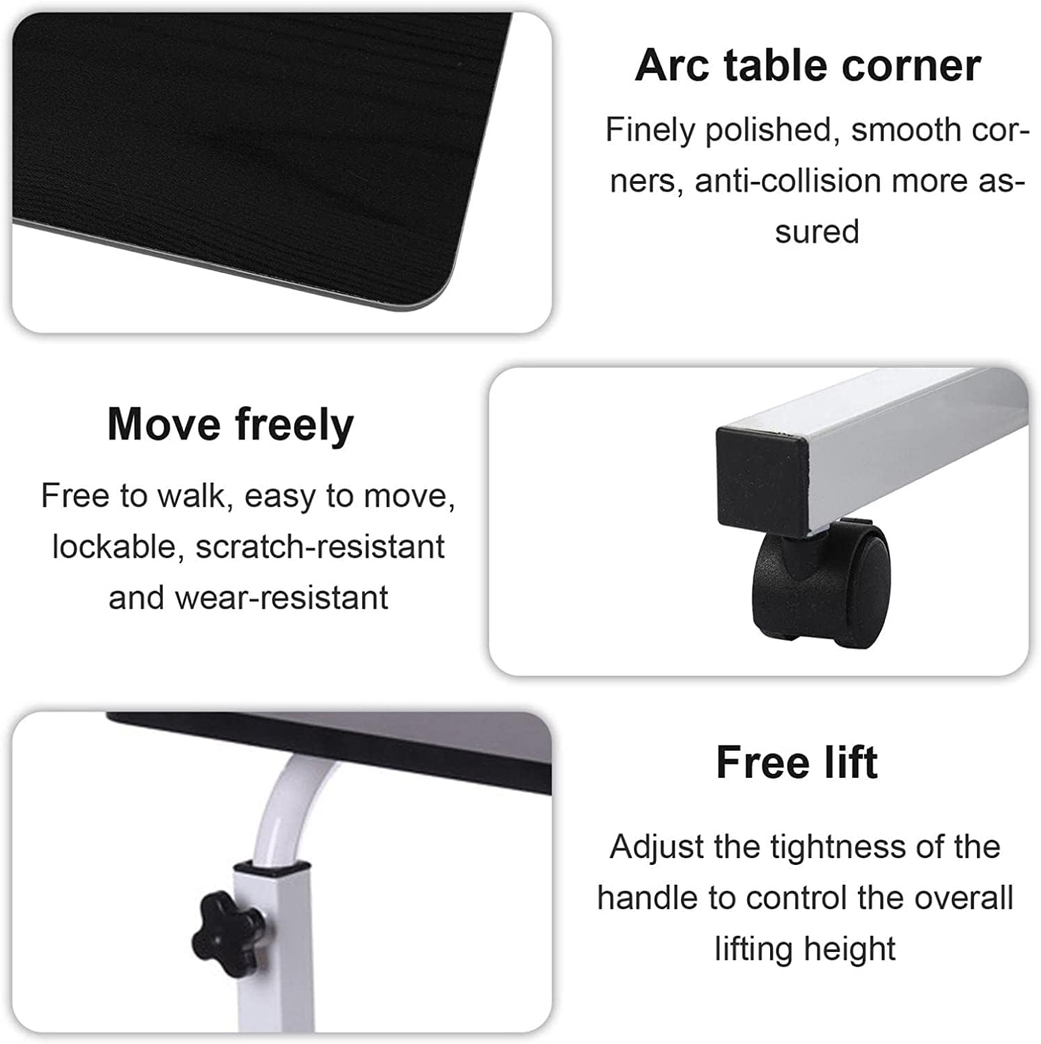 Adjustable TV Tray Table with Cup Holder,Home Office Desk Can Be Raised and Lowered Folding Tilt Angle Adjustments The Original TV Tray
