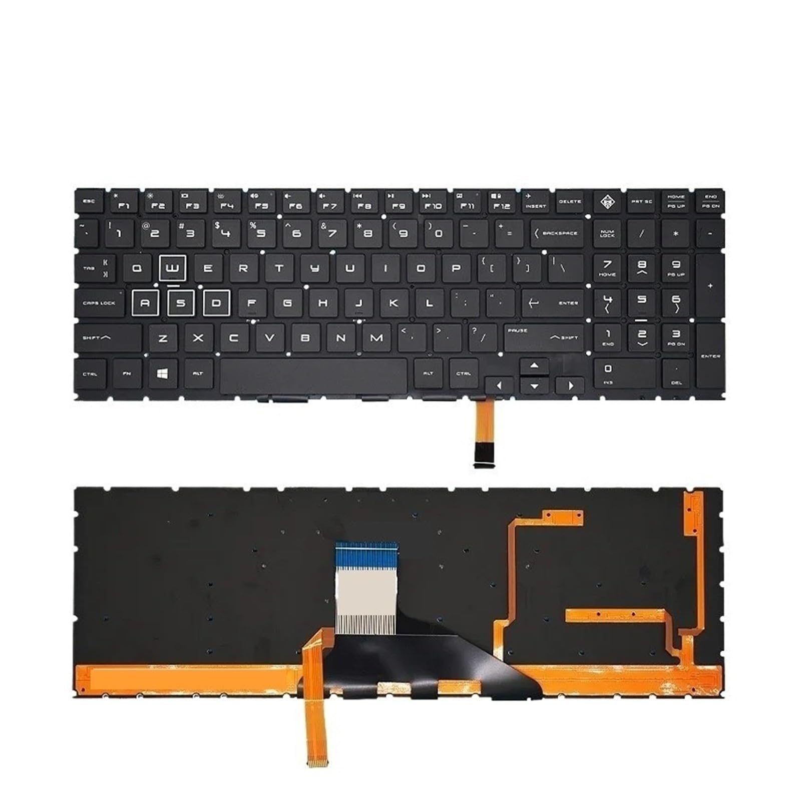 Retroilluminazione RGB USA, compatibile con HP, OMEN 15-DH 15-DC