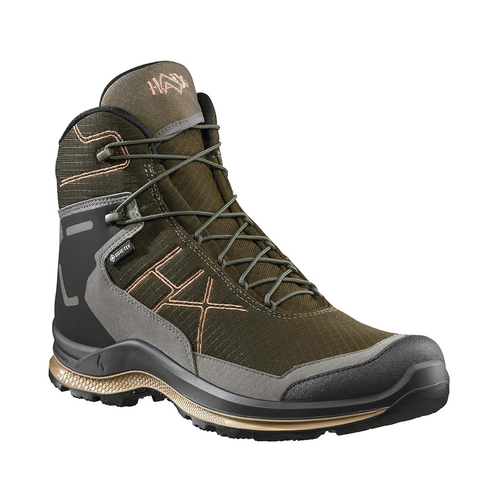 HAIX Black Eagle Adventure 3.0 GTX mid/khaki-rock sicherer Halt durch einen mittelhohen Schaft.