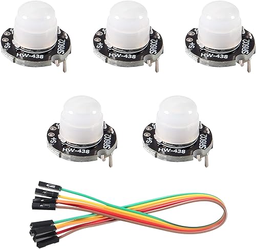 AITIAO 5 unids SR602 sensor de movimiento detector módulo mini piroeléctrico infrarrojo sensor interruptor alta sensibilidad para electrónica DIY
