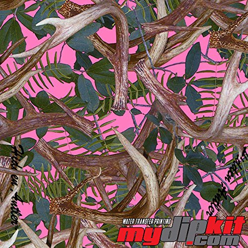 Hydrographic Film - Water Transfer Printing - Hydro Dipping - Hidden Antler Camo Pink Huntress - HC-915