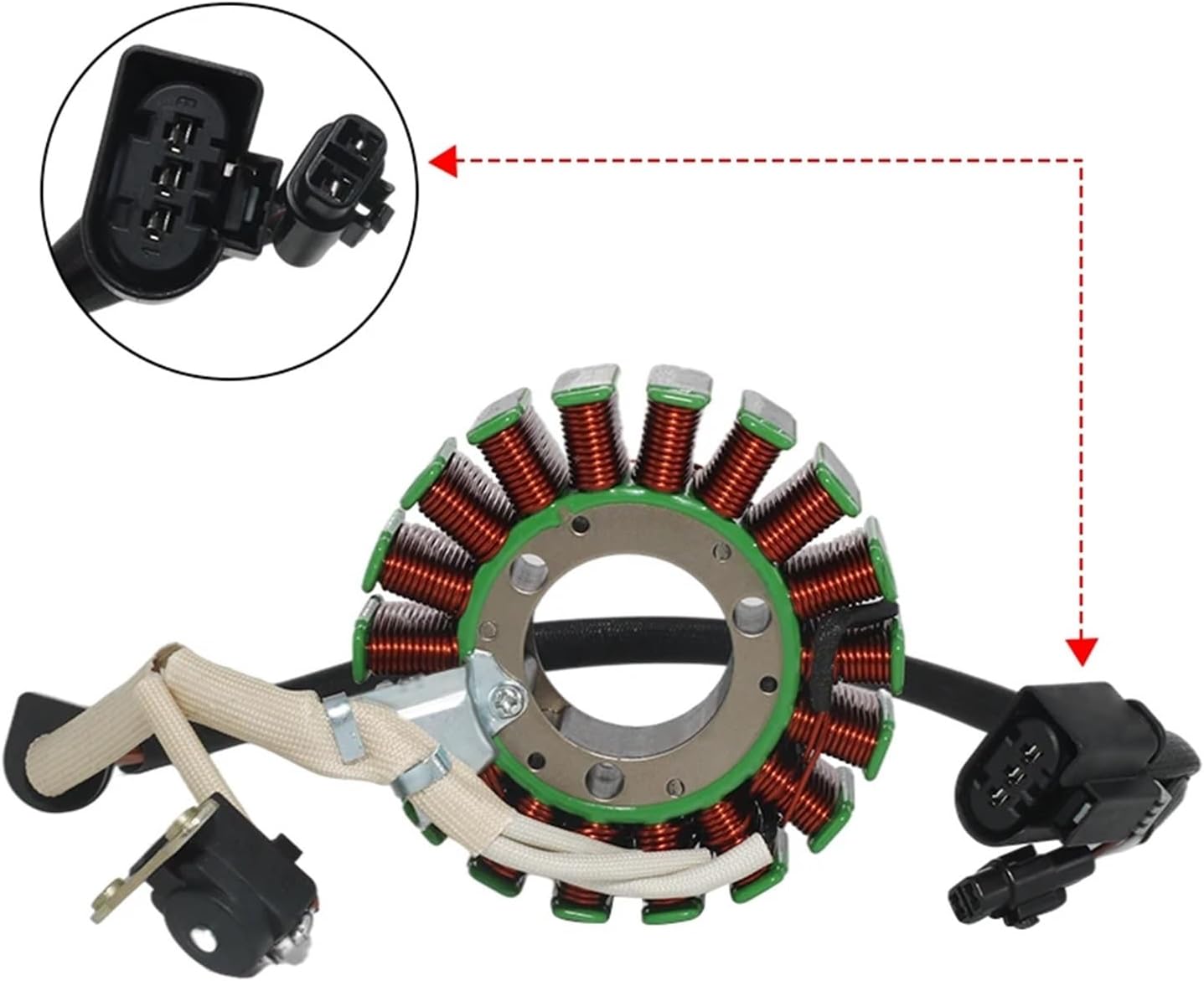 Motorcycle Ignition Coil Stator Compatible With TVS Apache RR 310 2020 2021 2022 2023 OEM:NB320020 N7060320 Motorcycle Accessories