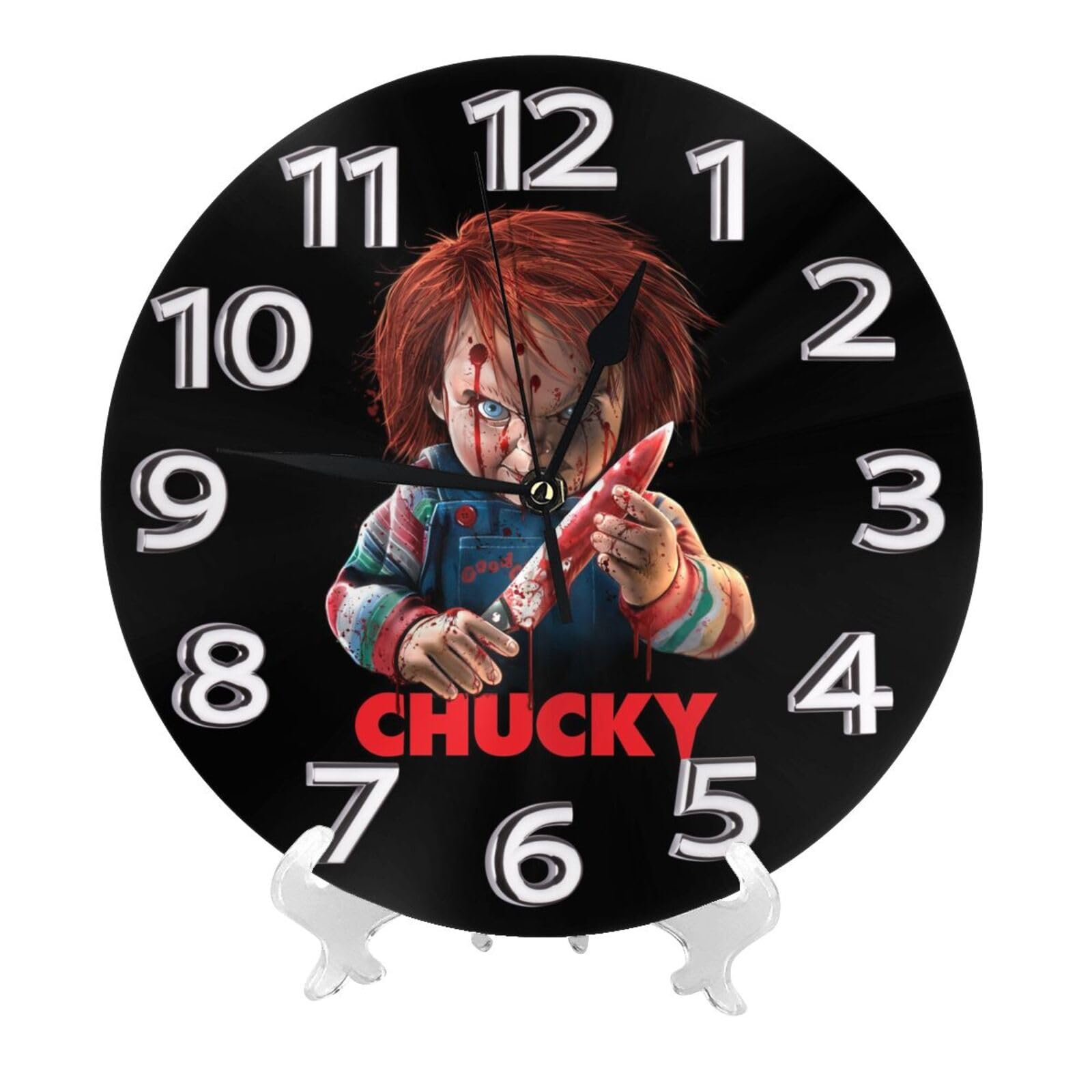 Amazon.co.jp: チャッキー チャイルドプレイ ホラー映画 掛け時計