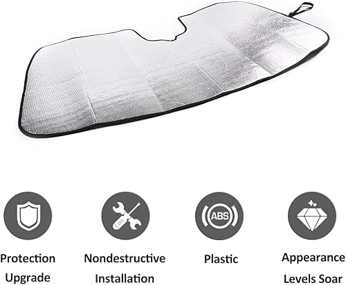 Miniatura 7 de Parasol para parabrisas de automóvil para Ford Maverick 2022-2024 camión, auto, reflector de rayos UV, ventana delantera automática y parasol de