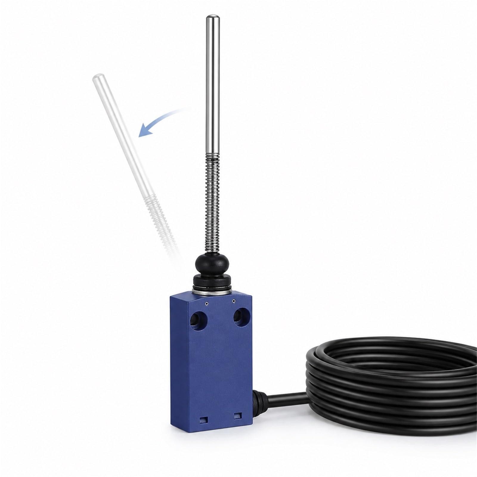 Wyłącznik Krańcowy Wodoszczelny C6N-P168L2 Samopowrotny Kabel 2m Przełącznik Krańcowy 250V 6A 1NO 1NC Hermetyczny Czujnik Położenia do Maszyn i Automatyki(C6N-P168L2)