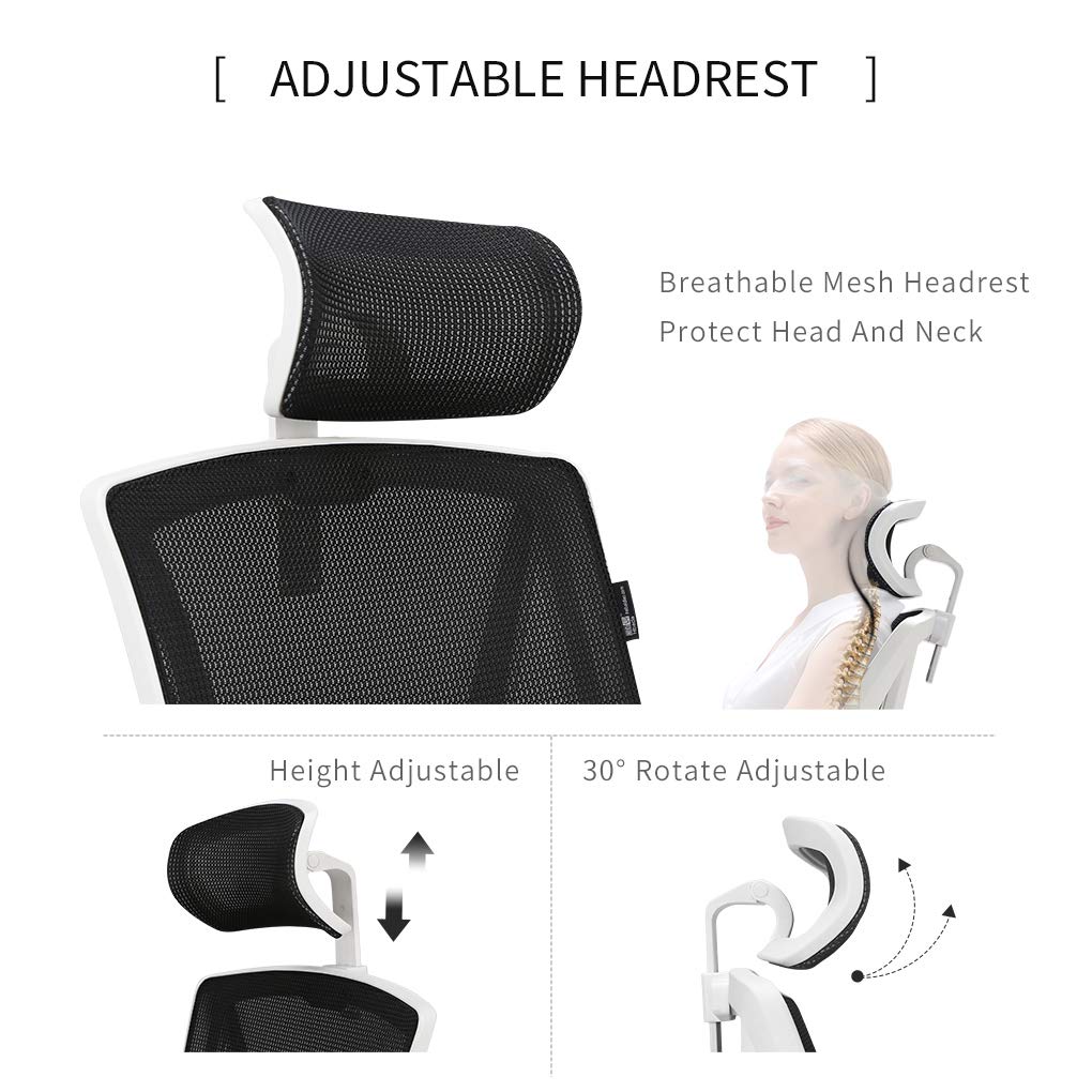 Hbada Reclining Office Desk Chair Adjustable High Back Ergonomic