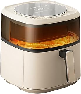 Freidora de aire de bajo consumo con programa inteligente digital, 1 cajón grande, 8 menús inteligentes grandes, 1300 W, cajón de tamaño familiar, color blanco (electrónica, 10 l) (electrónica,