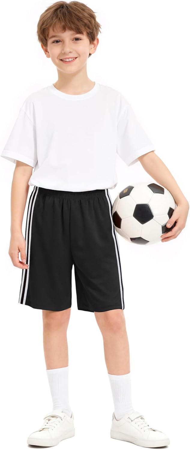 Boys Athletic Shorts, Kids Basketball Quick Dry Mesh Short No Pocket for Youth Soccer Gym - Image 2