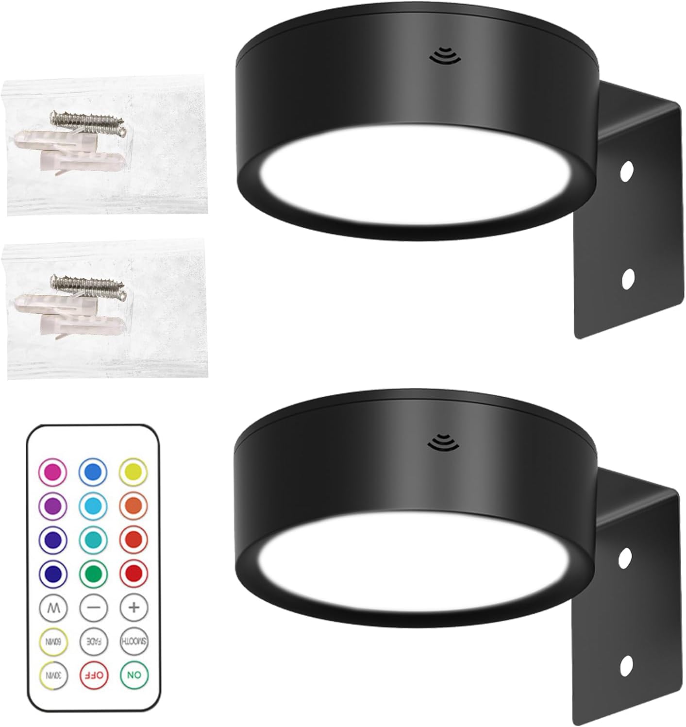 Manolyee Art Display Light for Picture Frame - Remote Control Magnetic Painting Art Light | LED Accent Lighting with 13 Modes for Staircase Corridor Bedside